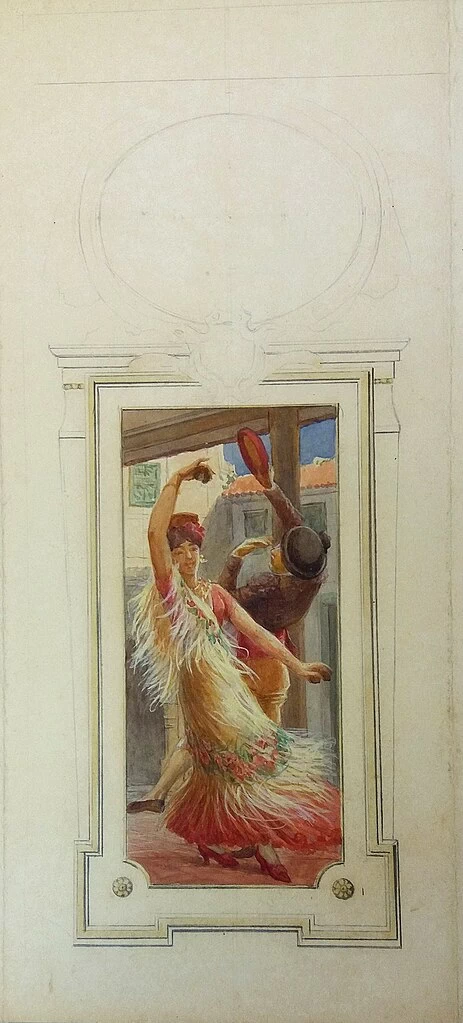 Danza Spagnola (Studio di pannello decorativo per il Teatro Comunale di Rio de Janeiro) - Museo Nazionale di Belle Arti, Rio de Janeiro 1